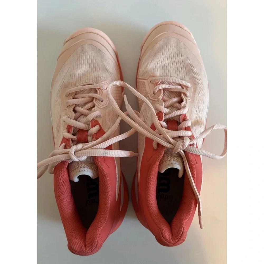 Women's WILSON Rush Pro 3.5 Tennis Shoes Sneakers WRS327320 Size 6.5 PEACH CORAL - Picture 3 of 9
